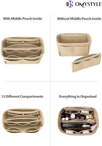 OMYSTYLE Purse Organizer Insert, Felt Tote Bag Organizer Insert - Image 4