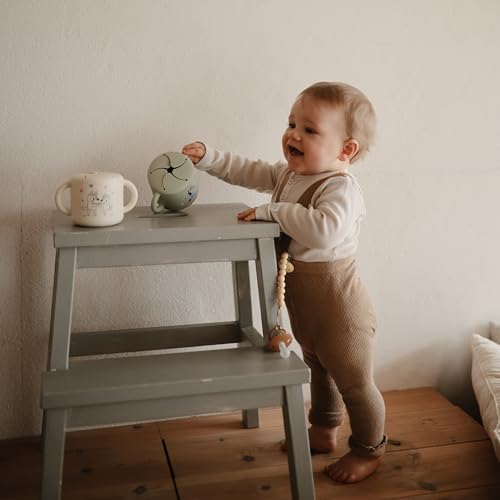 mushie x Bluey Silicone Snack Cup | Spill Proof Food Container - Image 6