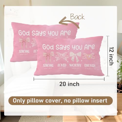 Pink 12x20 Throw Pillow Cover - Image 7
