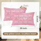 Pink 12x20 Throw Pillow Cover - Image 7