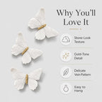 GUSFREUD 3D Butterfly Wall Decor Set – Resin Wall Decor - Image 4