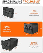 SIBOFUEGO Sturdy Car Trunk Organizer – Large Capacity Trunk Organizer - Image 3