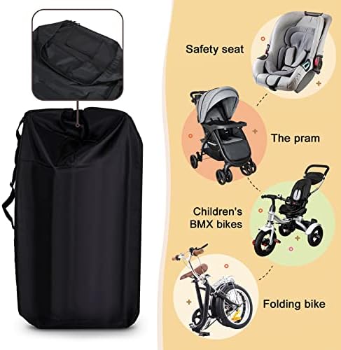 LIHAO Stroller Bag for Airplane, Gate Check Car Seat Travel Bag - Image 4