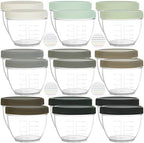 Youngever 18 Sets Baby Food Storage, 2 Ounce Plastic Baby Food Containers by Youngever