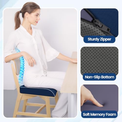 SweetSlubr Seat Cushion, Chair Pad, Memory Foam Tailbone Pain Relief - Image 7