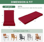 Summsun Patio Dining Seat Cushions Set of 4, 20 x 20 Inch - Image 7