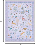 BESBLEE 8X10 Washable Area Rug for Living Room, Animal Non Slip - Image 2
