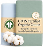 GOTS Organic Large Bedside Bassinet Sheets 35x20 by Purityfromthefirstsleep