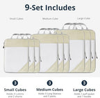 9 Set Compression Packing Cubes - Image 4