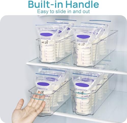 Vtopmart 4Pcs Clear Breastmilk Storage Bags Container in Freezer Fridge - Image 5