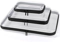 YOPCDJ 3 Pack Clear Hard Shell Zipper Case, Plastic Pouch by YOPCDJ