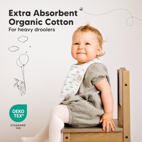 KeaBabies 8-Pack Organic Baby Bibs - Image 5