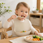 PandaEar 3 Pack Waterproof Silicone Baby Bibs| Super Thin Light Weight Feeding - Image 2