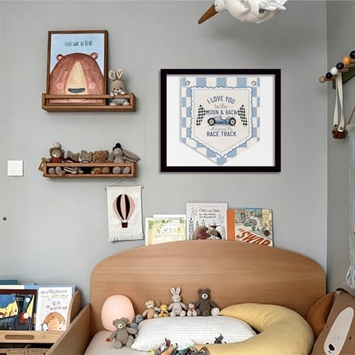 DNTSC Vintage Race Car Nursery Playroom Wall Decor Banner Pennant Kid Banner - Image 3