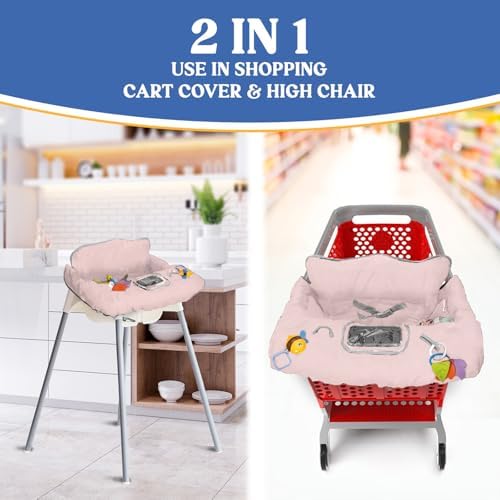 PILLANI Shopping Cart Seat for Baby, High Chair Cover for Restaurant Seat - Image 4
