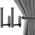 MaxMona Adhesive Curtain Holdbacks, No Drill Tie Backs, 2 Pack by ForaBetterLiving
