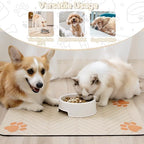 Dog Cat Food Mat, Absorbent Pet Feeding Mat - Image 6