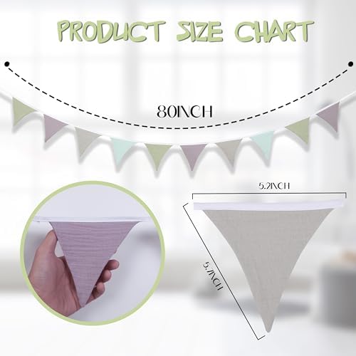 Pennant Banner Flags, Infant and toddler room decoration pennant, - Image 2