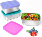 Tanjiae 3-Pack Stainless Steel Snack Containers by Tanjiae