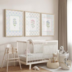 Wildflower Nursery Wall Art Decor Baby Girl Room Canvas Prints Pastel Floral - Image 4
