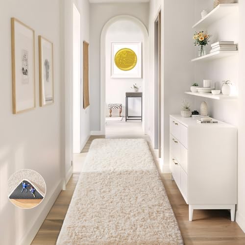 Ophanie Runner Rug for Hallway, 2x5 Upgrade Non-Slip Fluffy Soft Bedside Rugs - Image 5