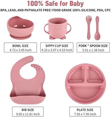 Silicone Baby Feeding Set, Suction Plate Bowl - Image 2