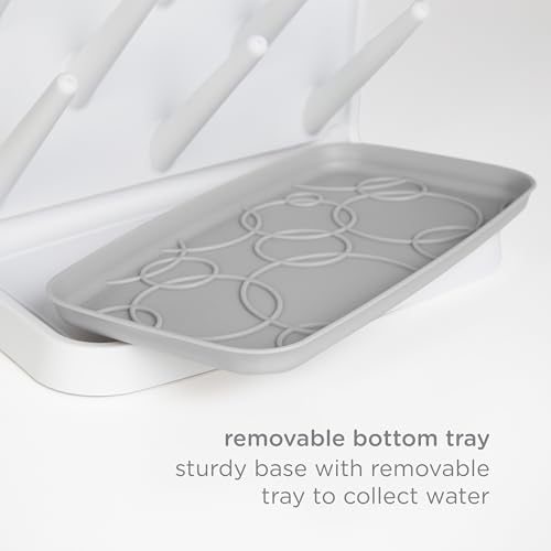 Ubbi Vertical Baby Bottle Drying Rack, Space Saving Countertop Bottle Dryer - Image 5