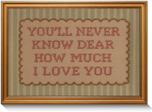 Vintage Gold Framed Nursery Wall Art Baby Love Quote Painting Canvas Prints by Unknown
