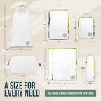 TRIPPED Travel Gear Large Compression Packing Cubes 7-Piece Set - Image 4