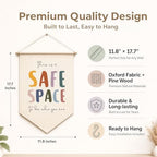 Classroom Decor, Classroom Signs Wall Art, Safe Space Wall Hanging Banner - Image 2