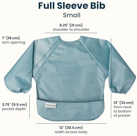 Tiny Twinkle Long Sleeve Bib for Babies & Toddlers | 2-Pack Waterproof Smock - Image 5