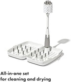OXO Tot Travel Size Baby Bottle Drying Rack & Bottle Brush - Image 2