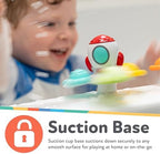 Nuby Suction Spinner Toys with Spinning Poppers – 3 Pack Baby Fidget Toys - Image 4