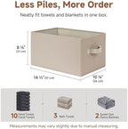 StorageWorks Closet Storage Bins, Light Brown - Image 6