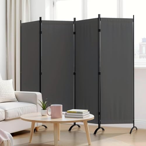 Room Divider 4 Panel Folding Screen Portable Wall by Kecreque