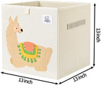 13 Inch Animal Cube Storage Bins, Foldable Fabric Kids Toy Box & Toy Chest - Image 2