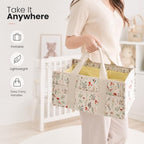 Diaper Caddy Organizer with Handles & Removable Dividers - Image 4