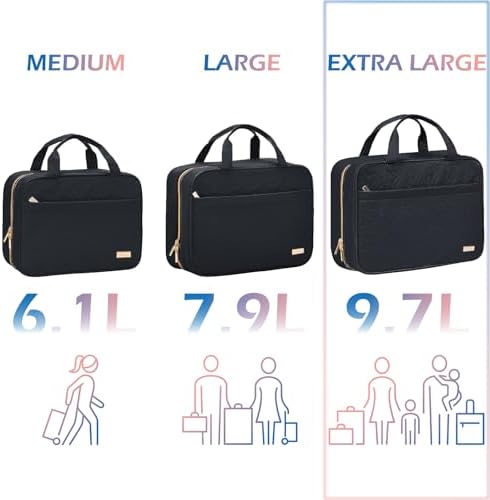 NISHEL Travel Toiletry Bag for women, Portable Hanging Organizer for - Image 3