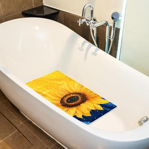 Non Slip Bathtub and Shower Mat 26.8x15.1 inch, Bath Mat - Image 5