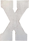 ABELOTS Large Wood Letter Distressed White Wash Alphabet Wall Décor Monogram by ABELOTS