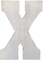 ABELOTS Large Wood Letter Distressed White Wash Alphabet Wall Décor Monogram by ABELOTS