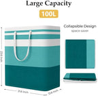 StorageRight Laundry Basket Hamper, 100L Collapsible Clothes Storage - Image 2
