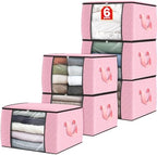 Fab totes 6 Pack Storage Bags for Clothes Blanket Storage Bins by Fabtotes