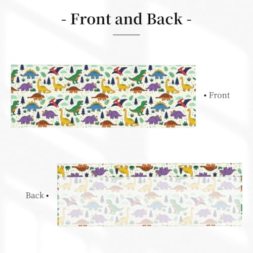 Dinosaur Cartoon Animal Room Window Valance 54x18 Inch - Image 2