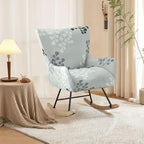 Nursery Rocking Chair Cover Stretchable Glider Chairs Cover Slipcovers Printed - Image 2