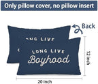 Boys Room Decor 12x20 Pillow Cover, Kids Playroom Decor, Long Live Boyhood - Image 7