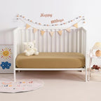 NTBAY Crib Muslin Fitted Sheets, 2 Pack, 28 x 52 - Image 2