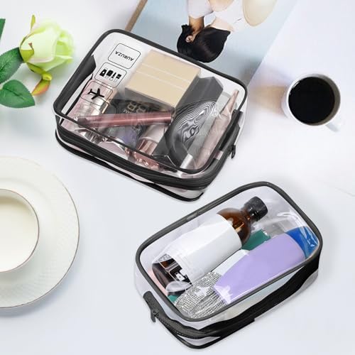 AURUZA 2 Pack TSA Approved Toiletry Bag, Travel Cosmetic Bag - Image 5