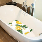 Shower Mat Non Slip 26.8 x 15.1 Inches, Lemons Flower Bathtub Mat Shower Stall - Image 5