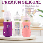 3 Pack Silicone Sleeves for Dr. Brown Wide-Neck Glass Baby Bottles 9 oz - Image 5